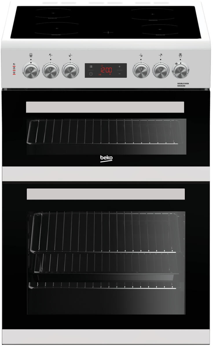 Beko Freestanding 60cm Double Cooker In White – MODEL: KDC653W from Empire Spares & Electricals Beko Freestanding 60cm Double Cooker In White – MODEL: KDC653W from Empire Spares & Electricals