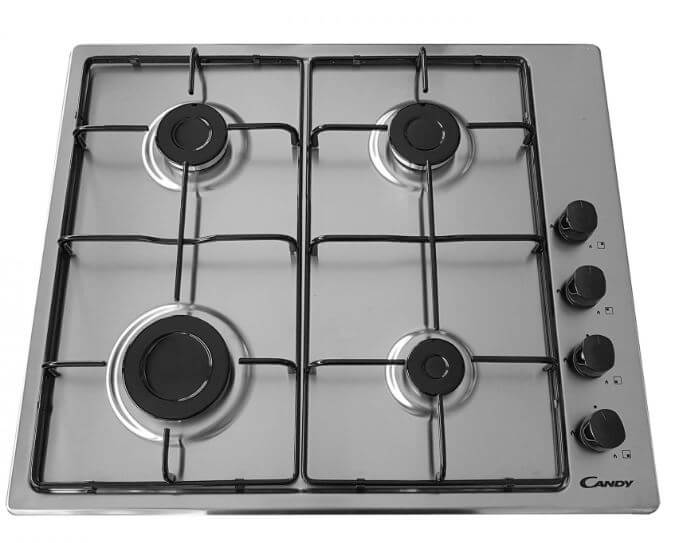 Candy 4 Burner Gas Hob Stainless Steel – MODEL: CHW6LBX from Empire Spares & Electricals Candy 4 Burner Gas Hob Stainless Steel – MODEL: CHW6LBX from Empire Spares & Electricals